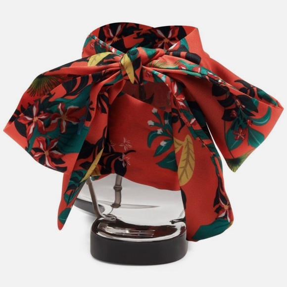 INC Malana Multicolor Scarf Tie Slip On Thong Red Chili Pepper Flat Sandals NWB - Picture 3 of 7